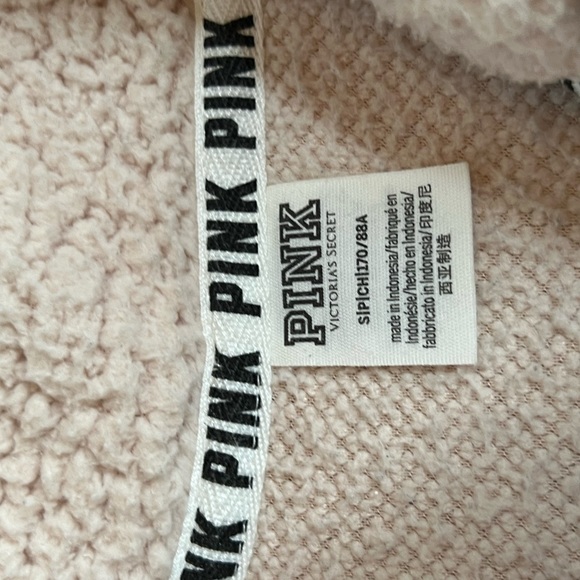 ❤️PINK Victoria’s Secret❤️ Sherpa Quarter Zip - Picture 6 of 11